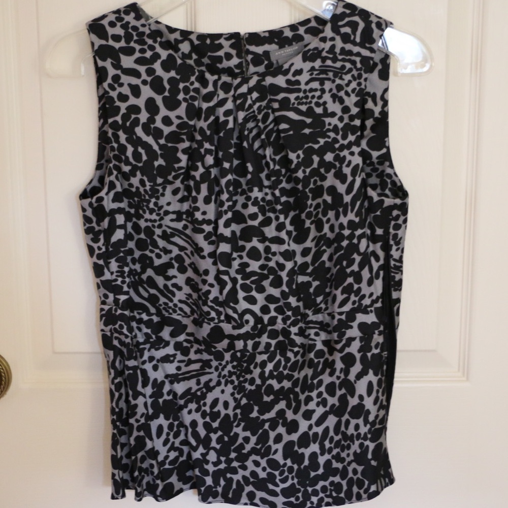 Ann Taylor Black Patterned Tank